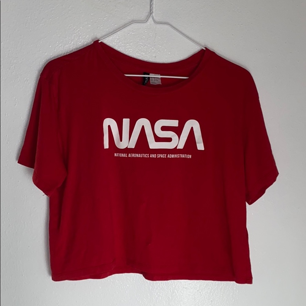 NASA Red Crop Top